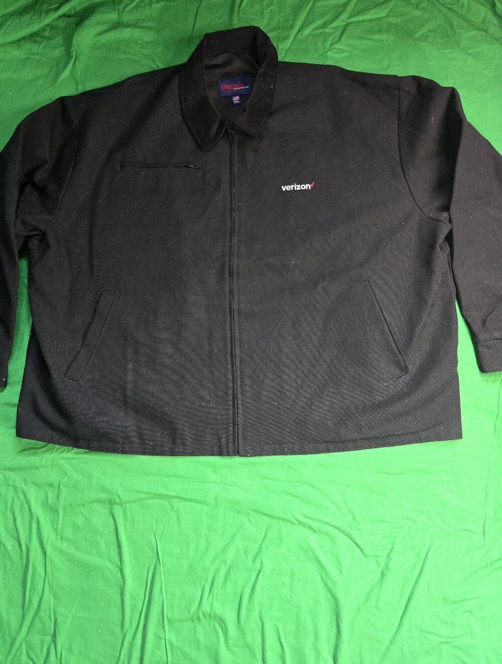 King Louie Men Verizon Black Work Jacket 3XL Telecommunications Industry